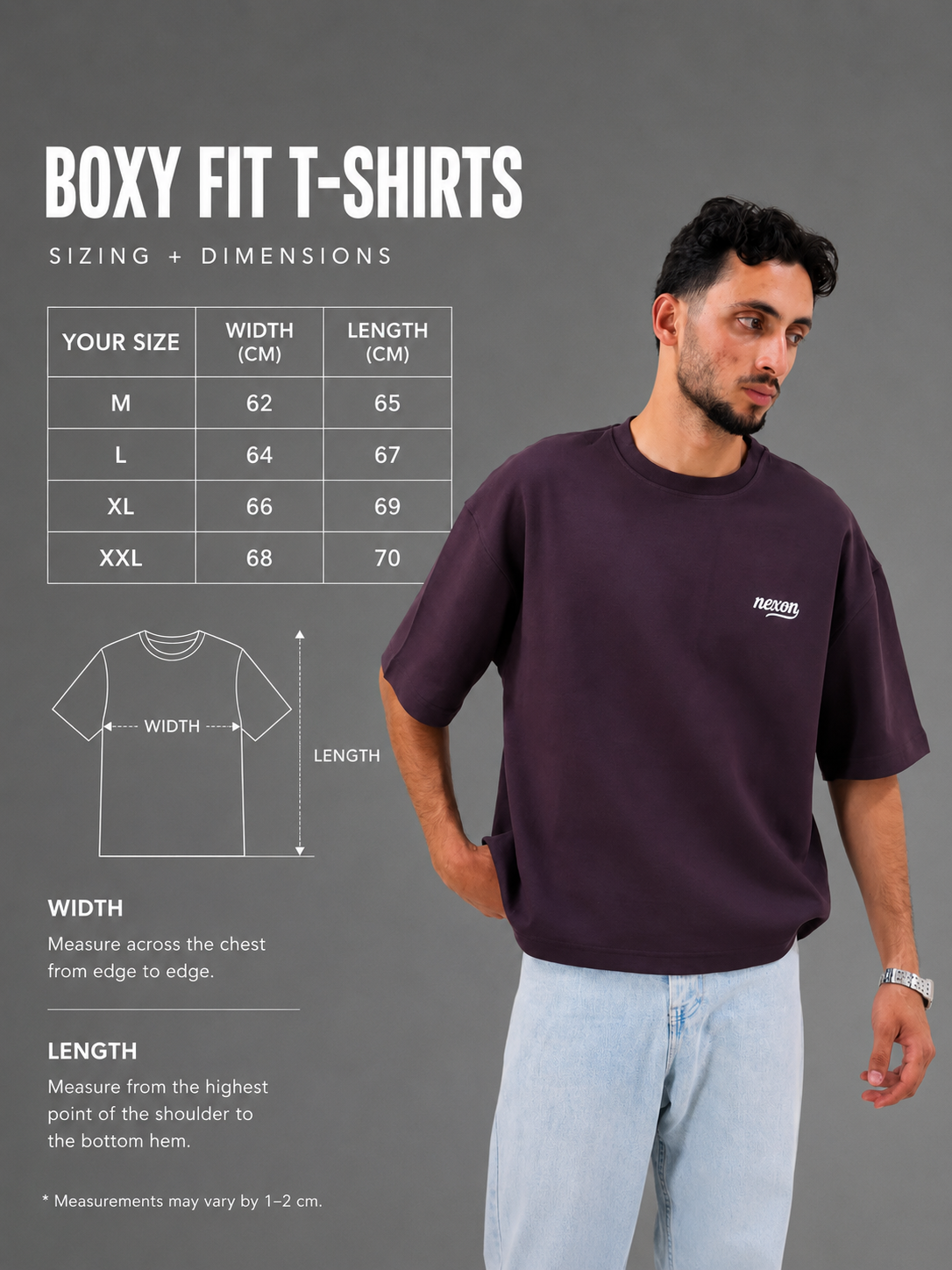 Essential Boxy Tee - Brown
