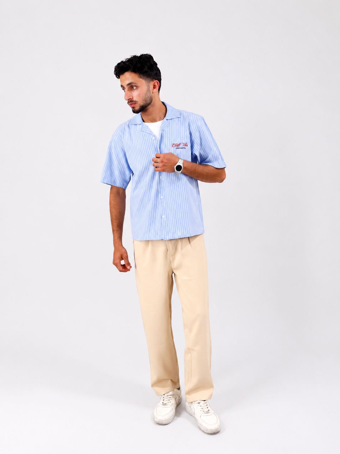 PLEATED WIDE_LEG TROUSERS