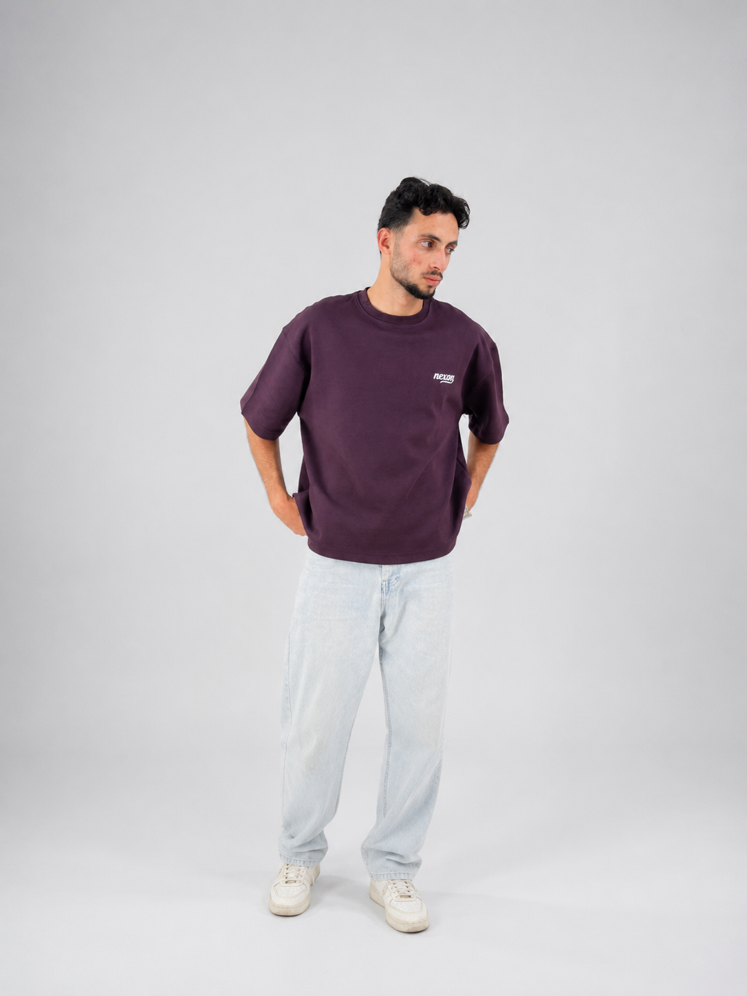 Essential Boxy Tee - Burgandy
