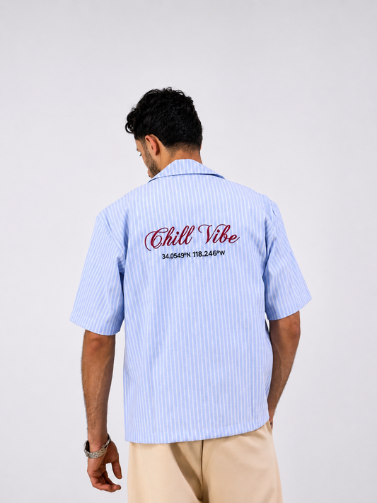 Striped Shirt Sky Blue