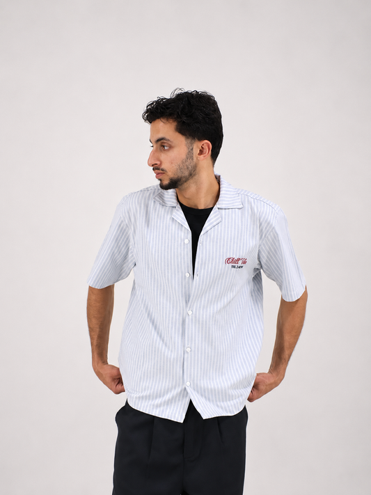 Striped Shirt Light Gray