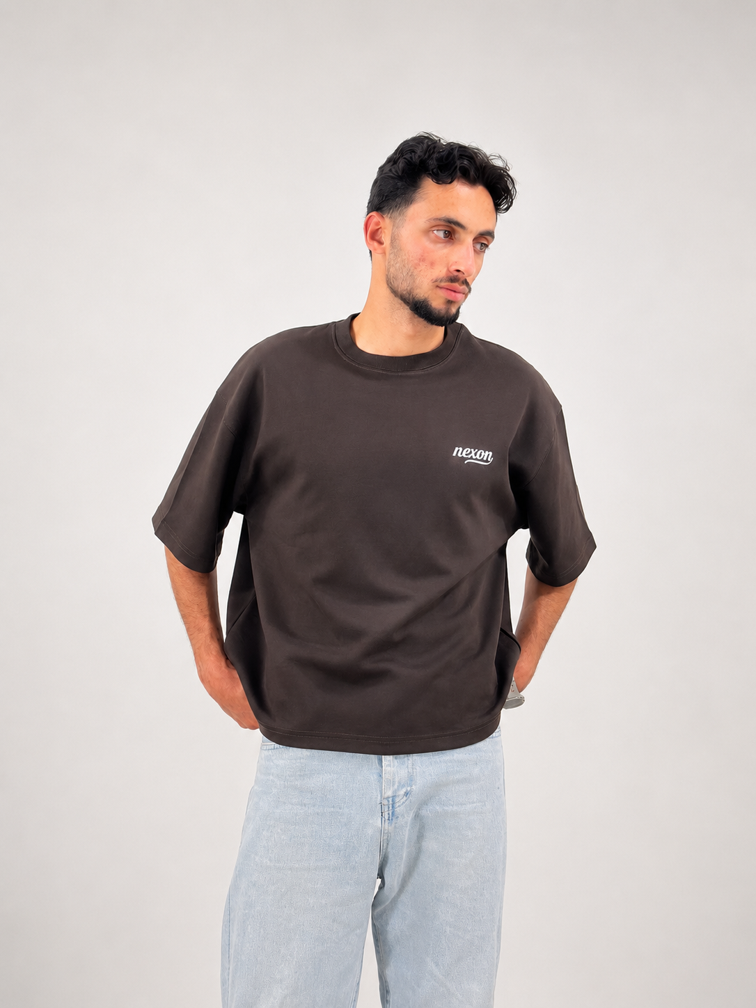 Essential Boxy Tee - Brown