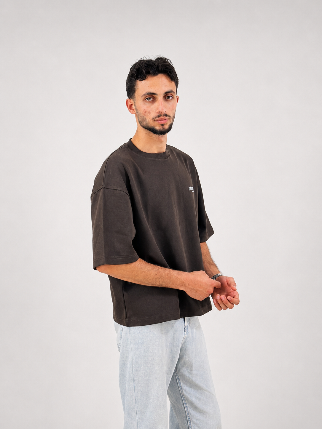 Essential Boxy Tee - Brown
