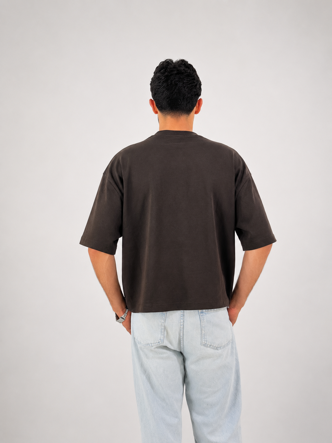 Essential Boxy Tee - Brown