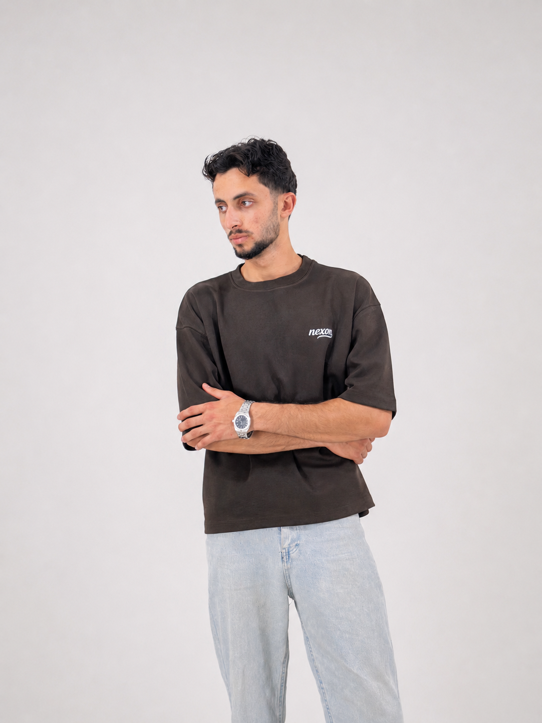 Essential Boxy Tee - Brown