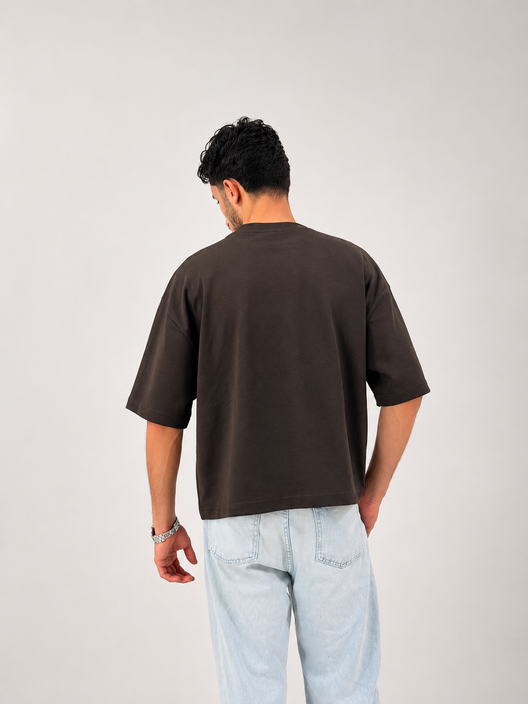 Essential Boxy Tee - Brown