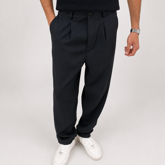 PLEATED WIDE_LEG TROUSERS