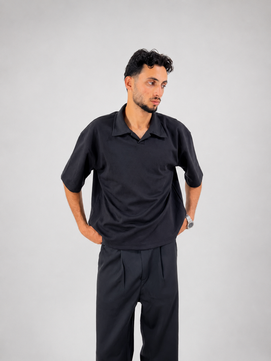 Black Polo - Box Fit