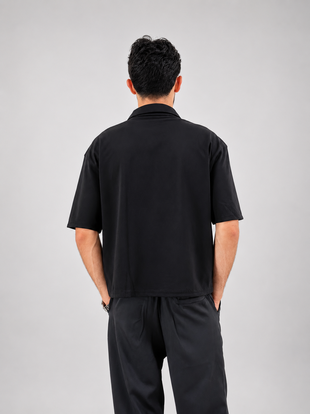Black Polo - Box Fit