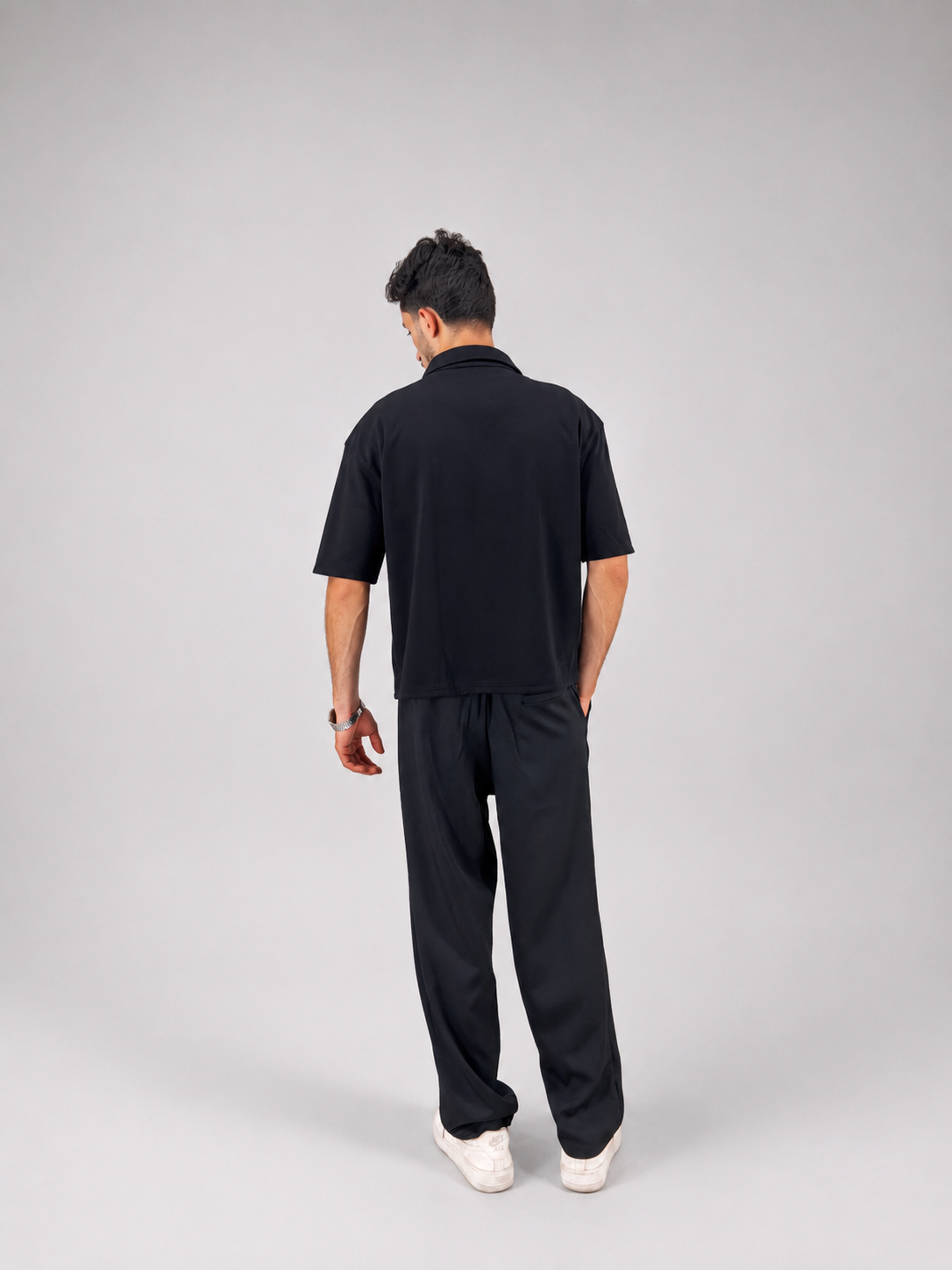 Black Polo - Box Fit