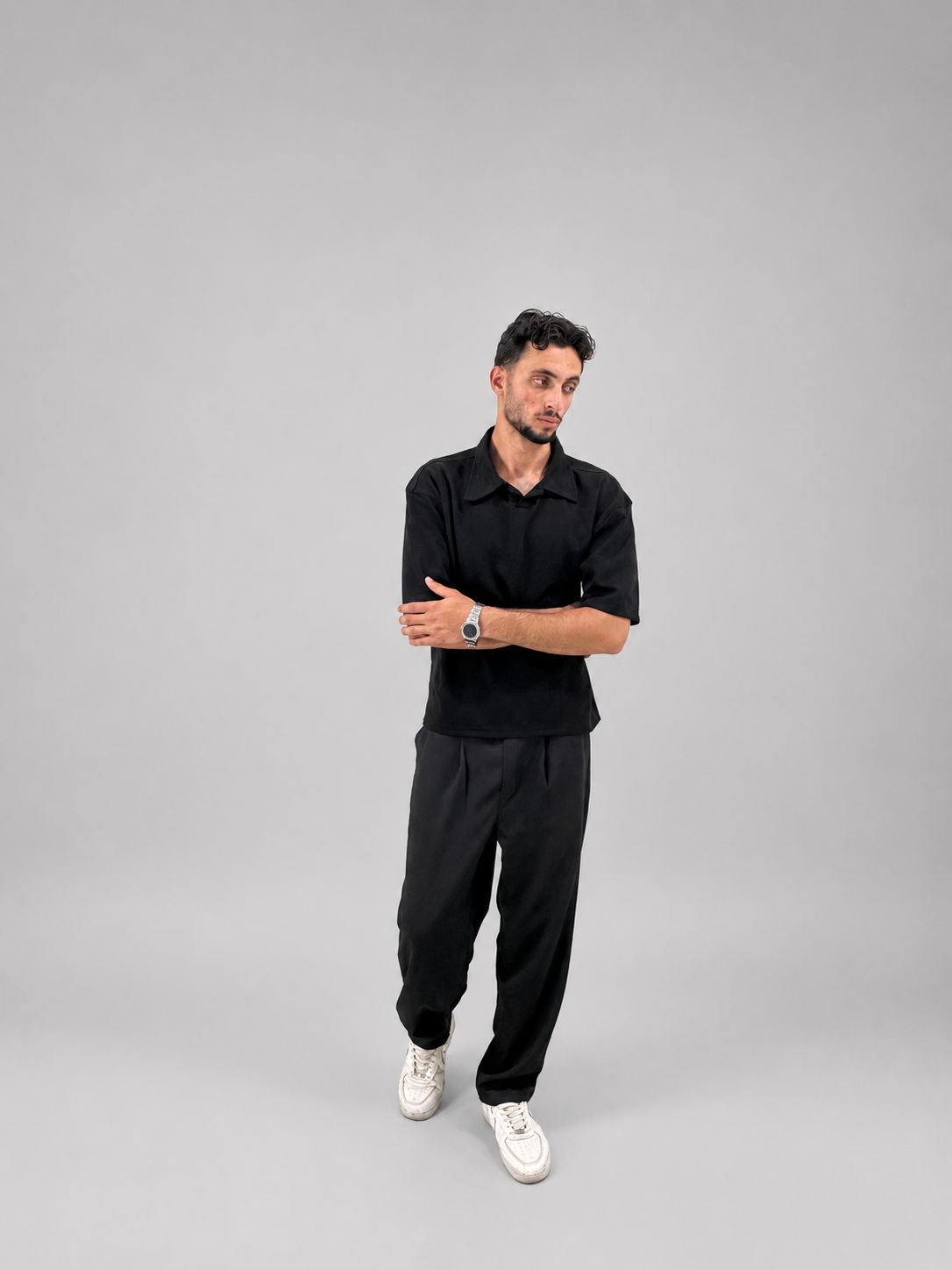 Black Polo - Box Fit