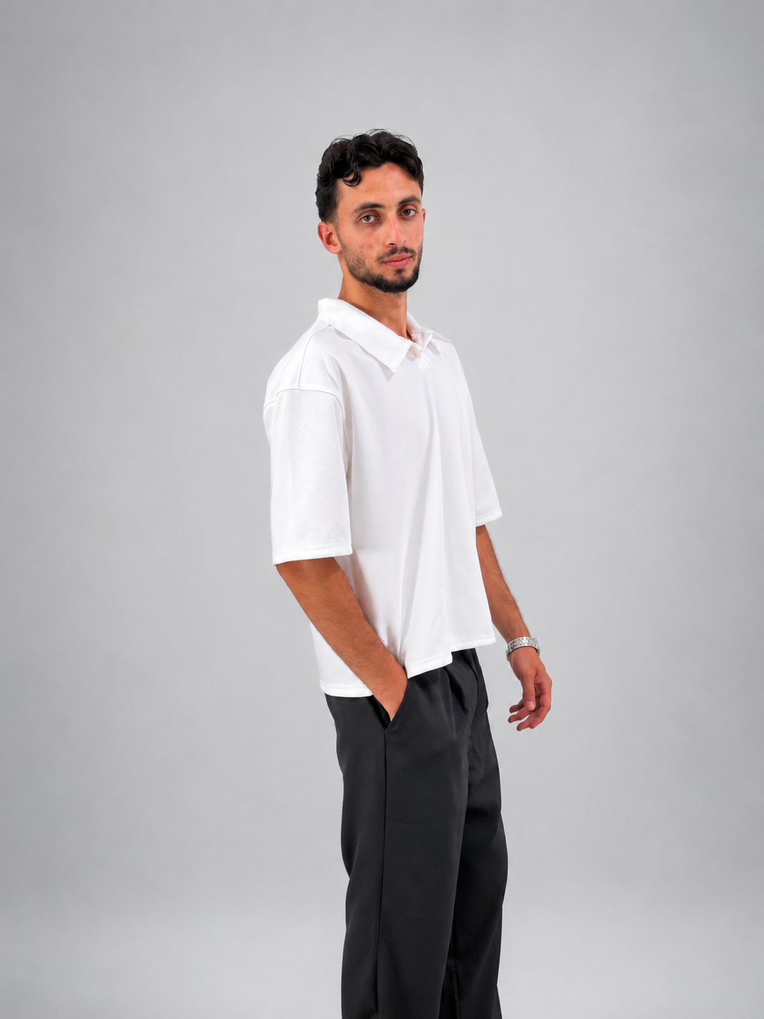 White Polo _ Box Fit
