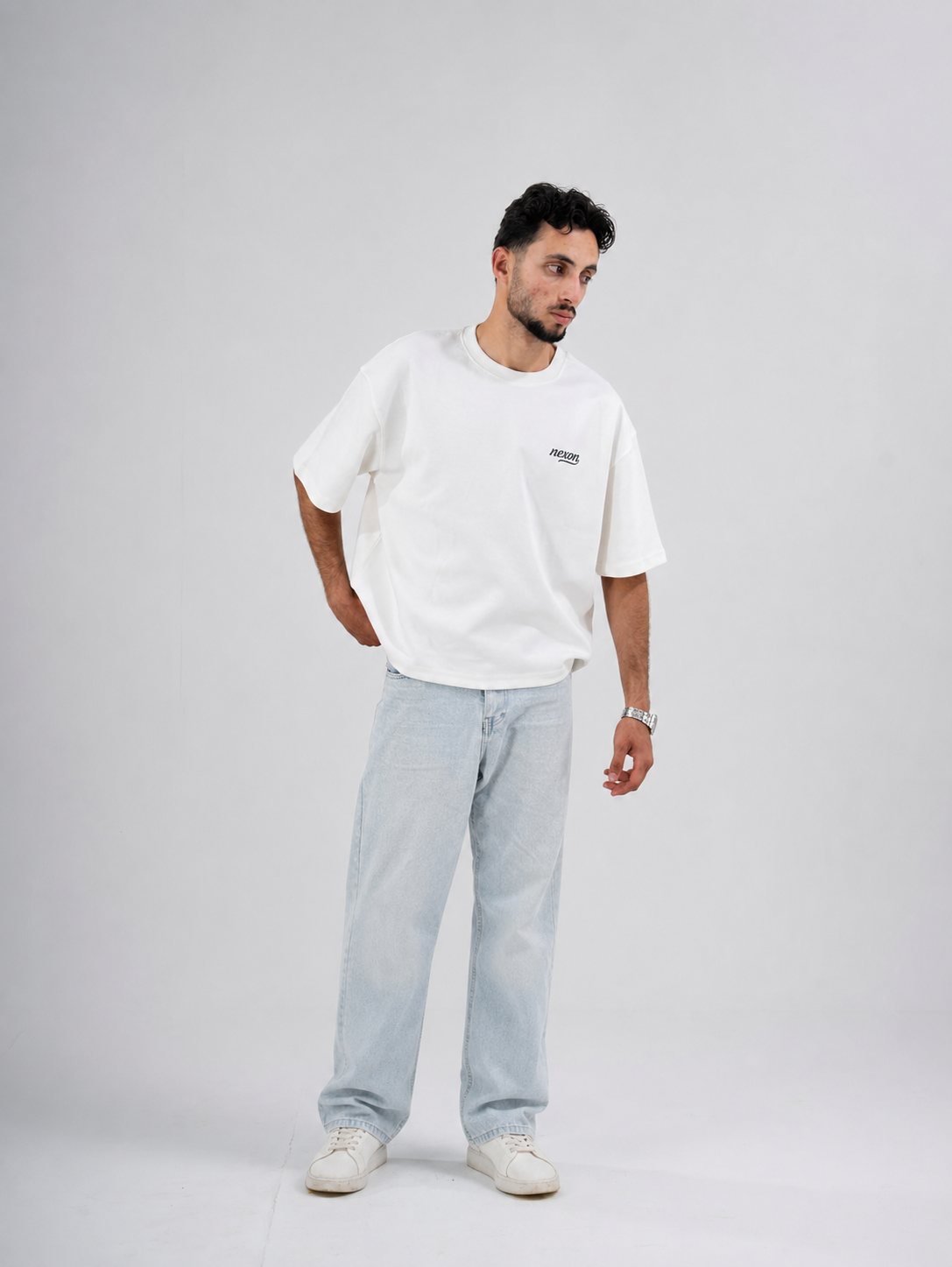 Nexon Essential Boxy Tee - white