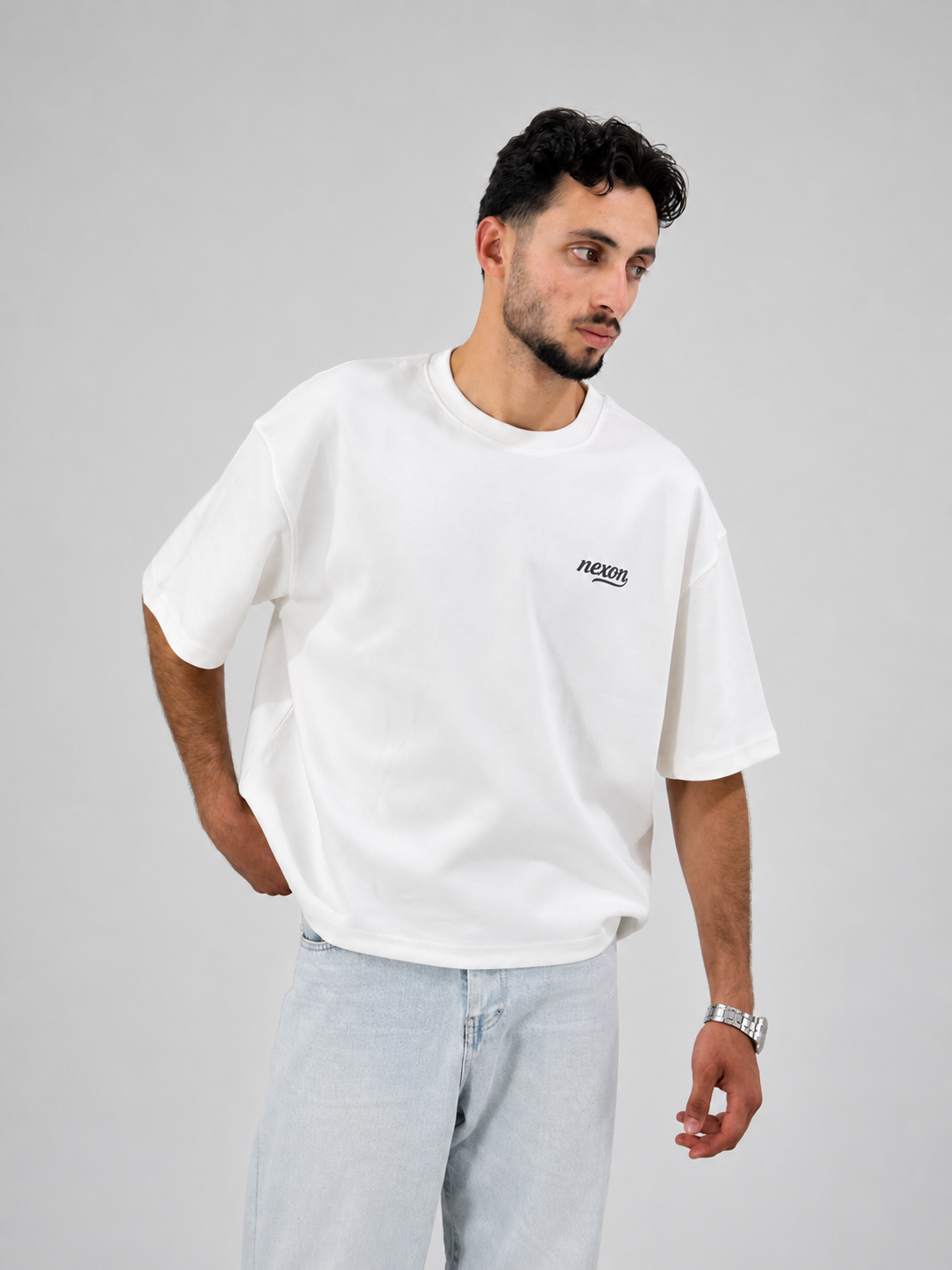 Nexon Essential Boxy Tee - white