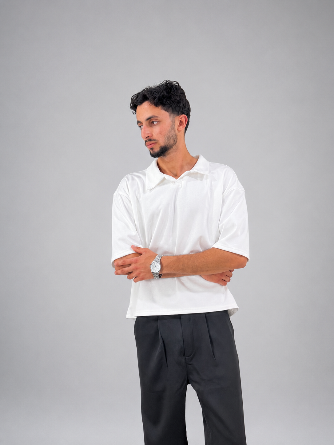 White Polo _ Box Fit