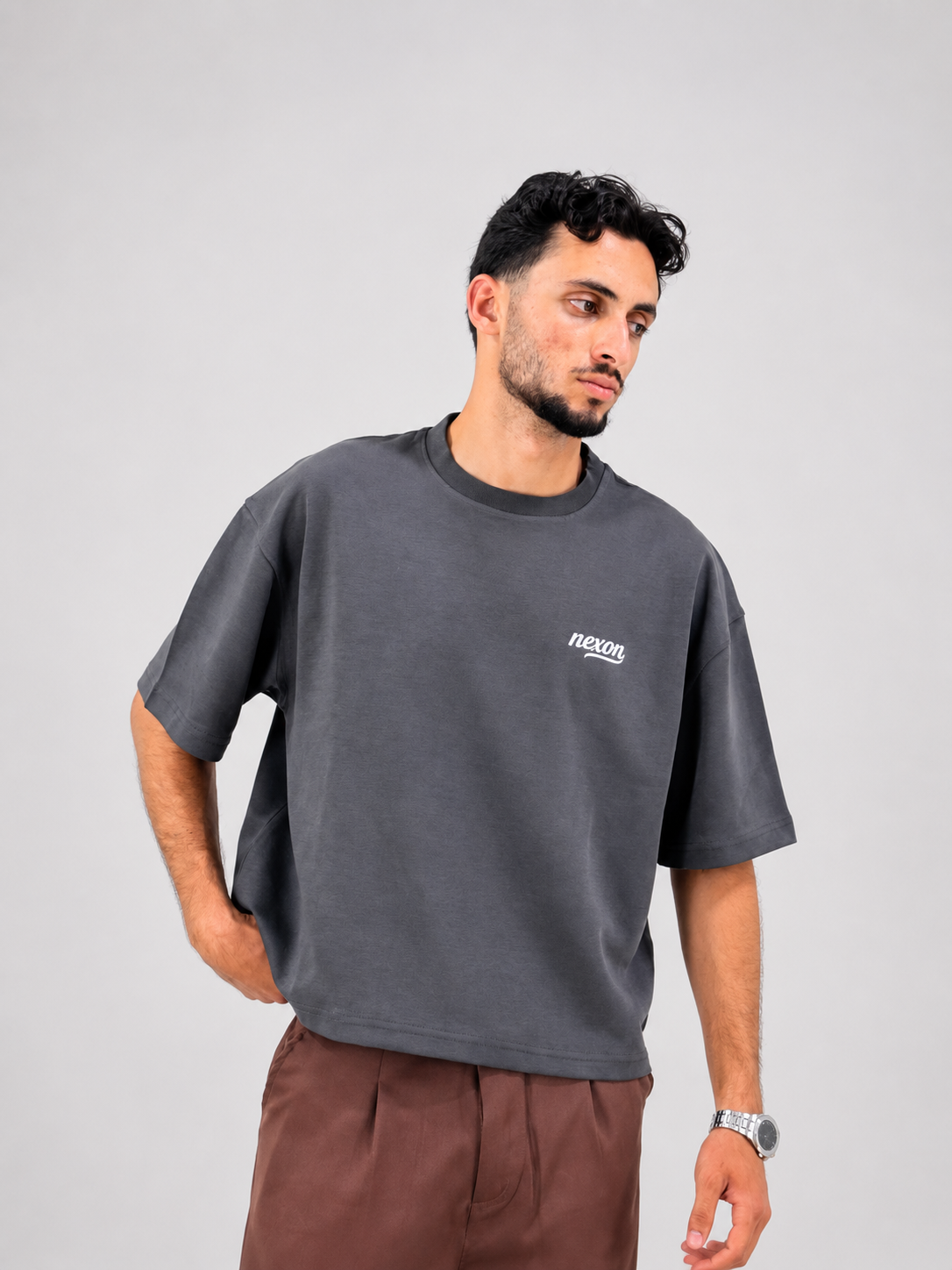 Essential Boxy Tee - Gray