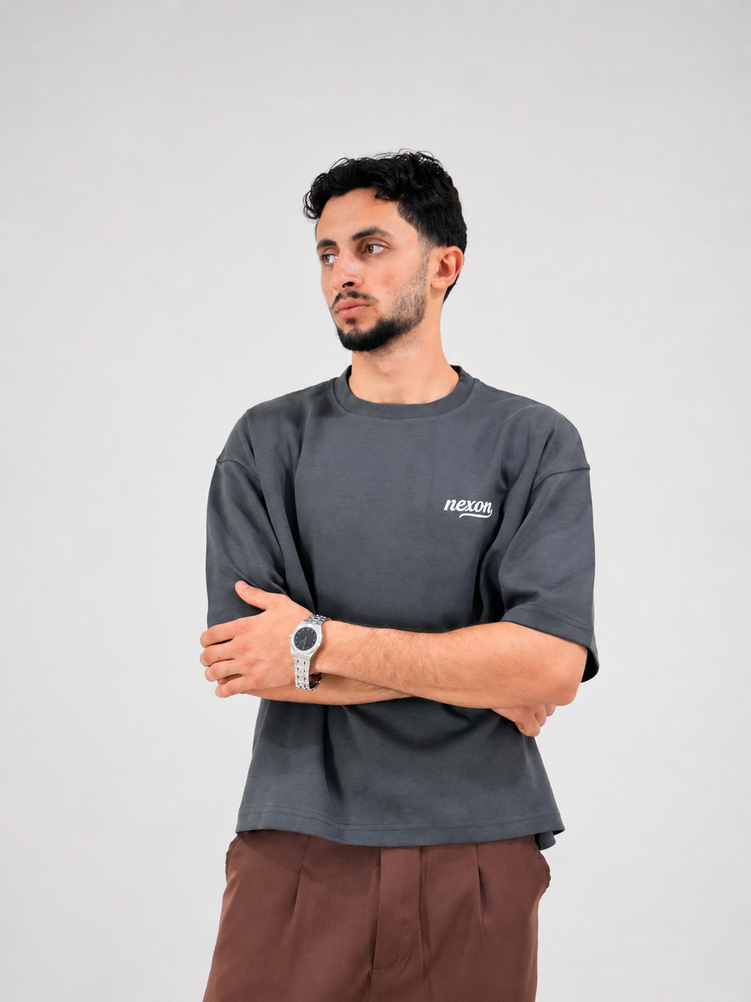 Essential Boxy Tee - Gray