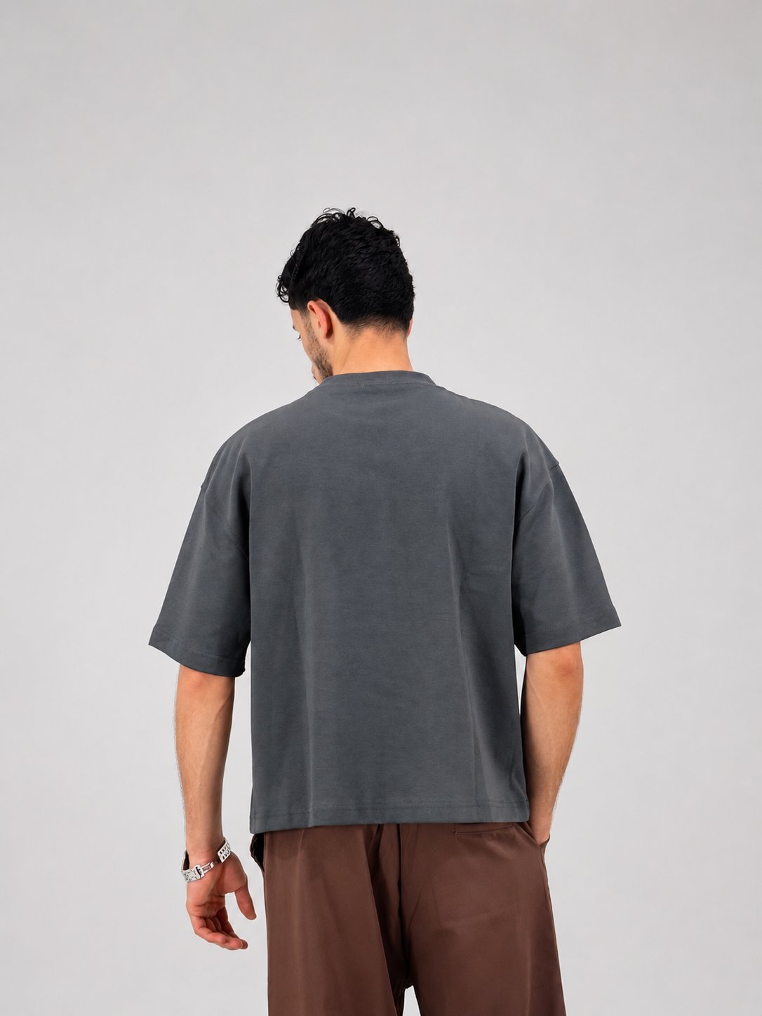 Essential Boxy Tee - Gray