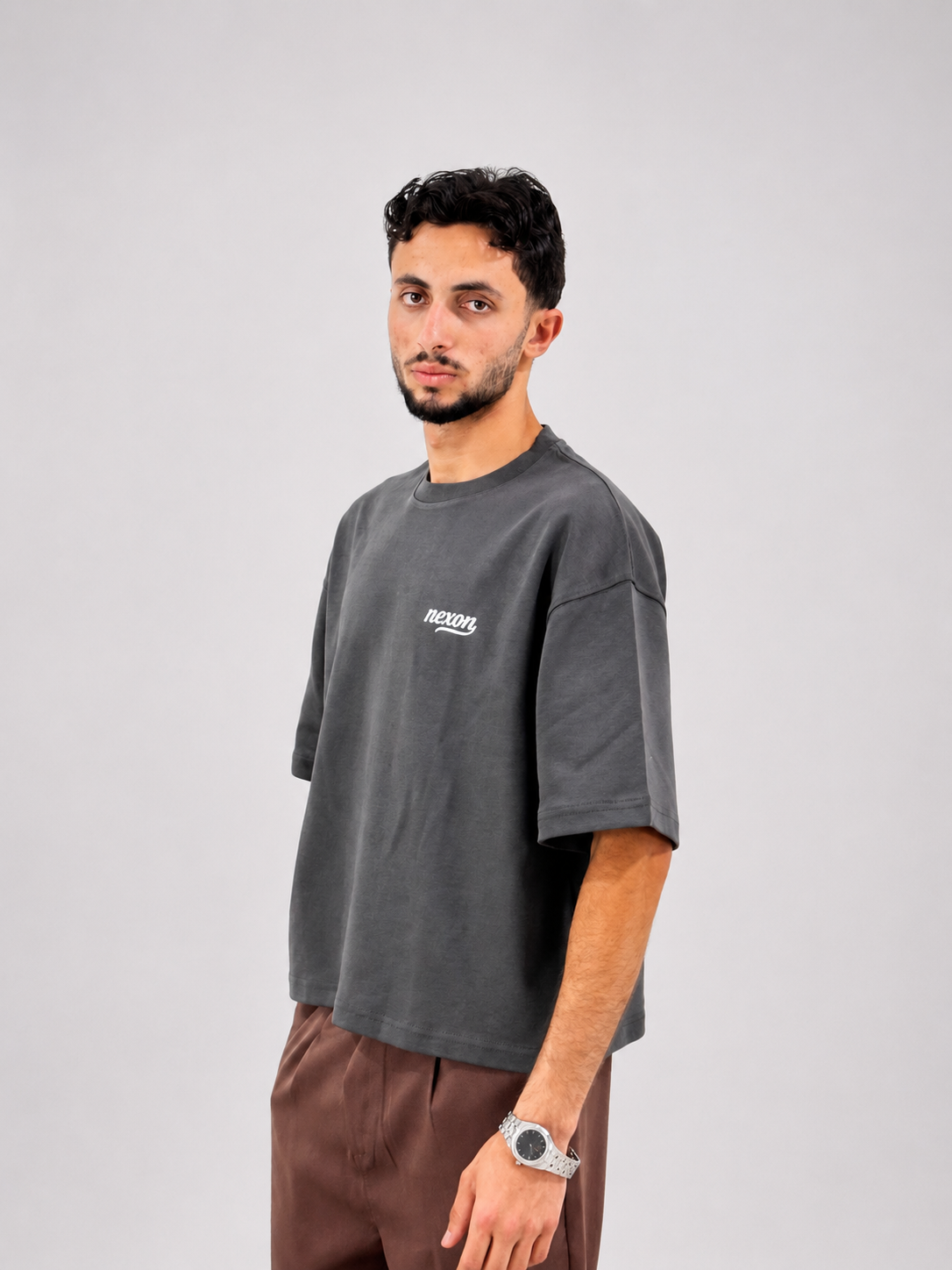 Essential Boxy Tee - Gray