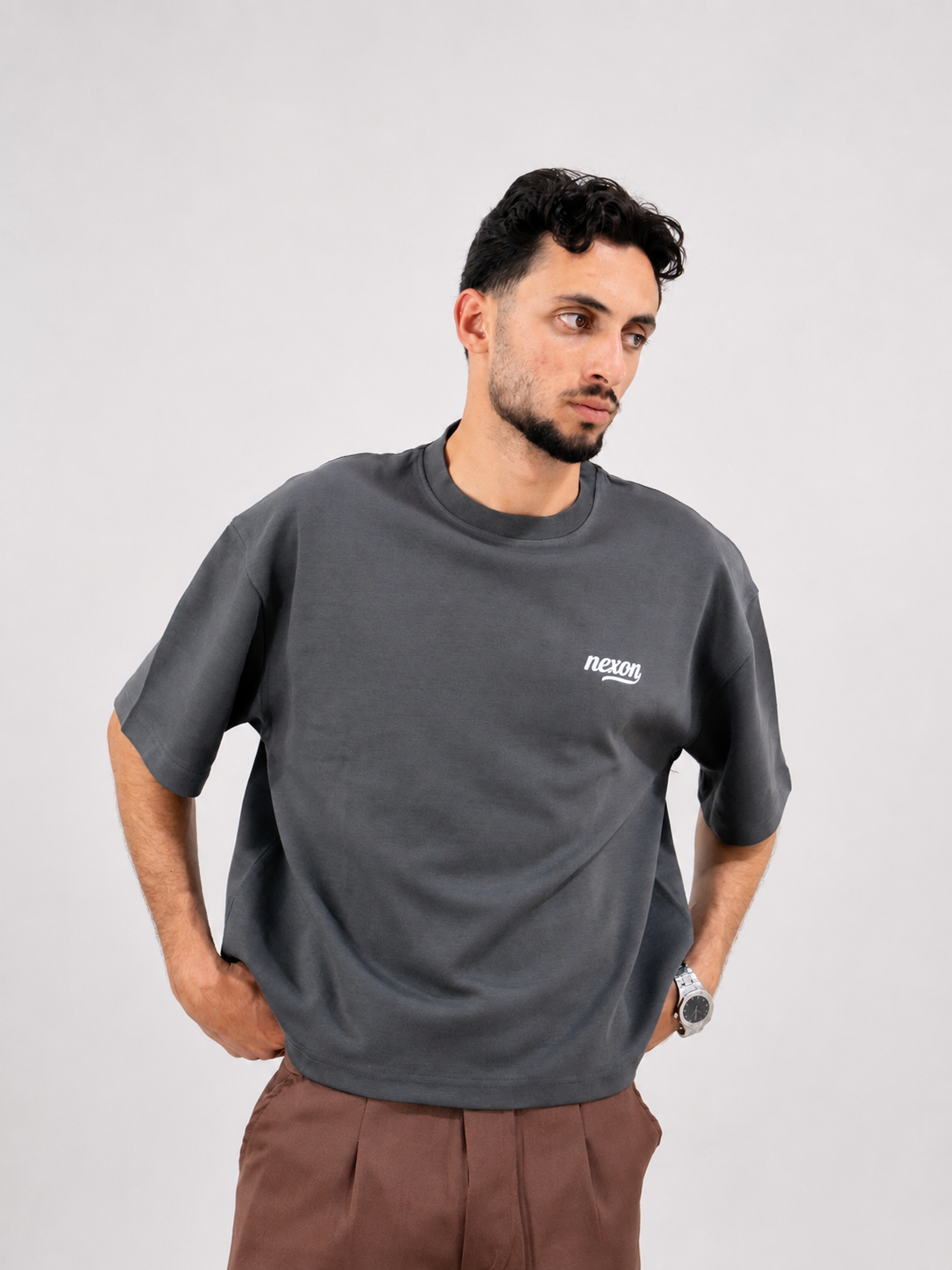 Essential Boxy Tee - Gray