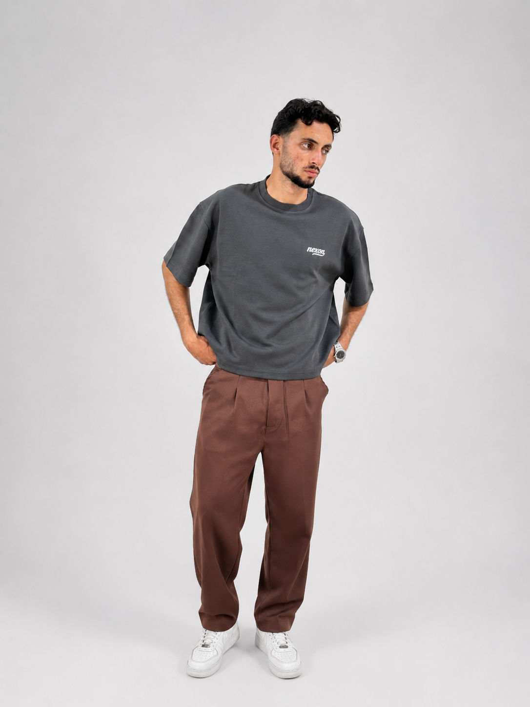 Essential Boxy Tee - Gray