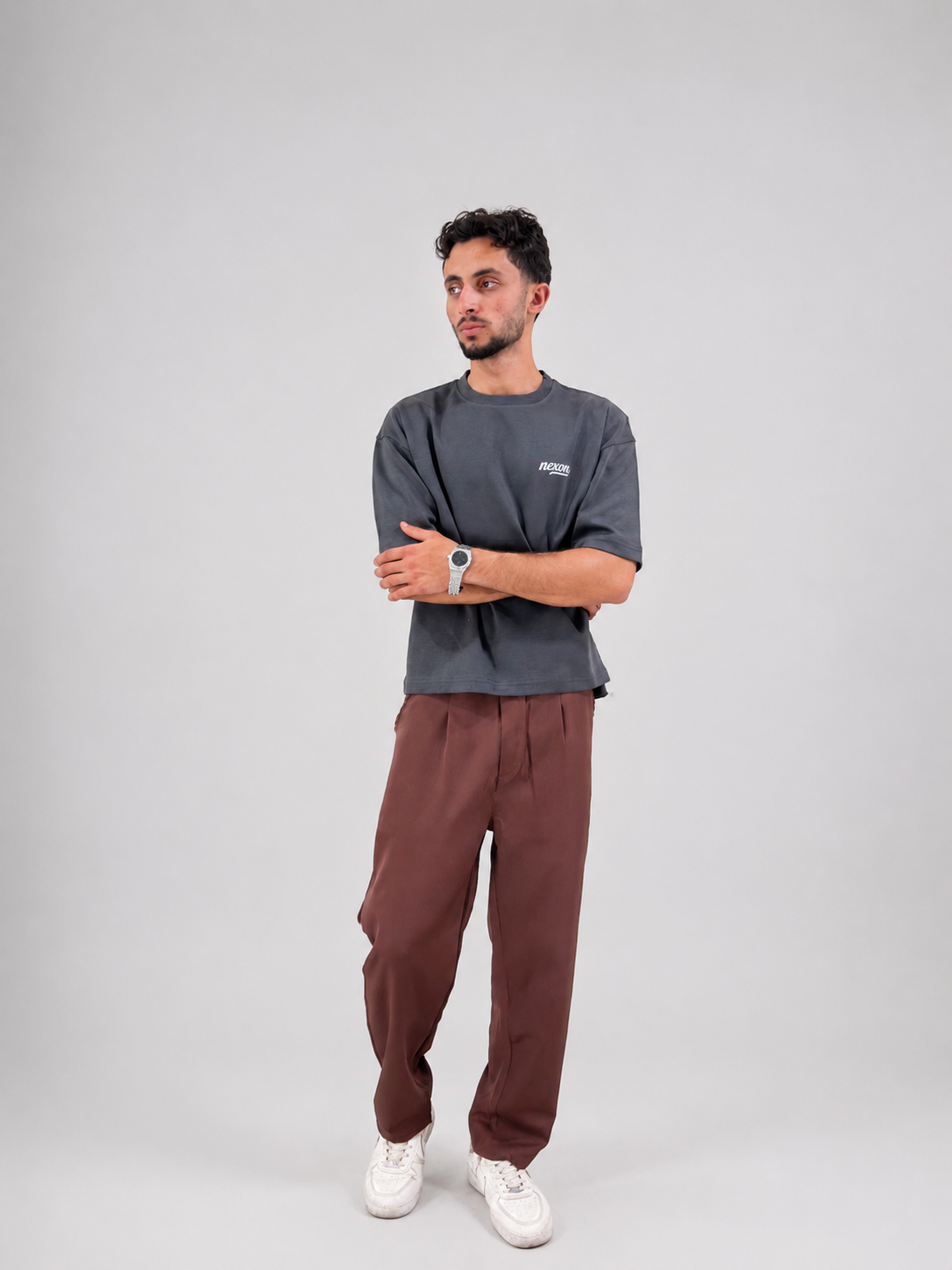 Essential Boxy Tee - Gray