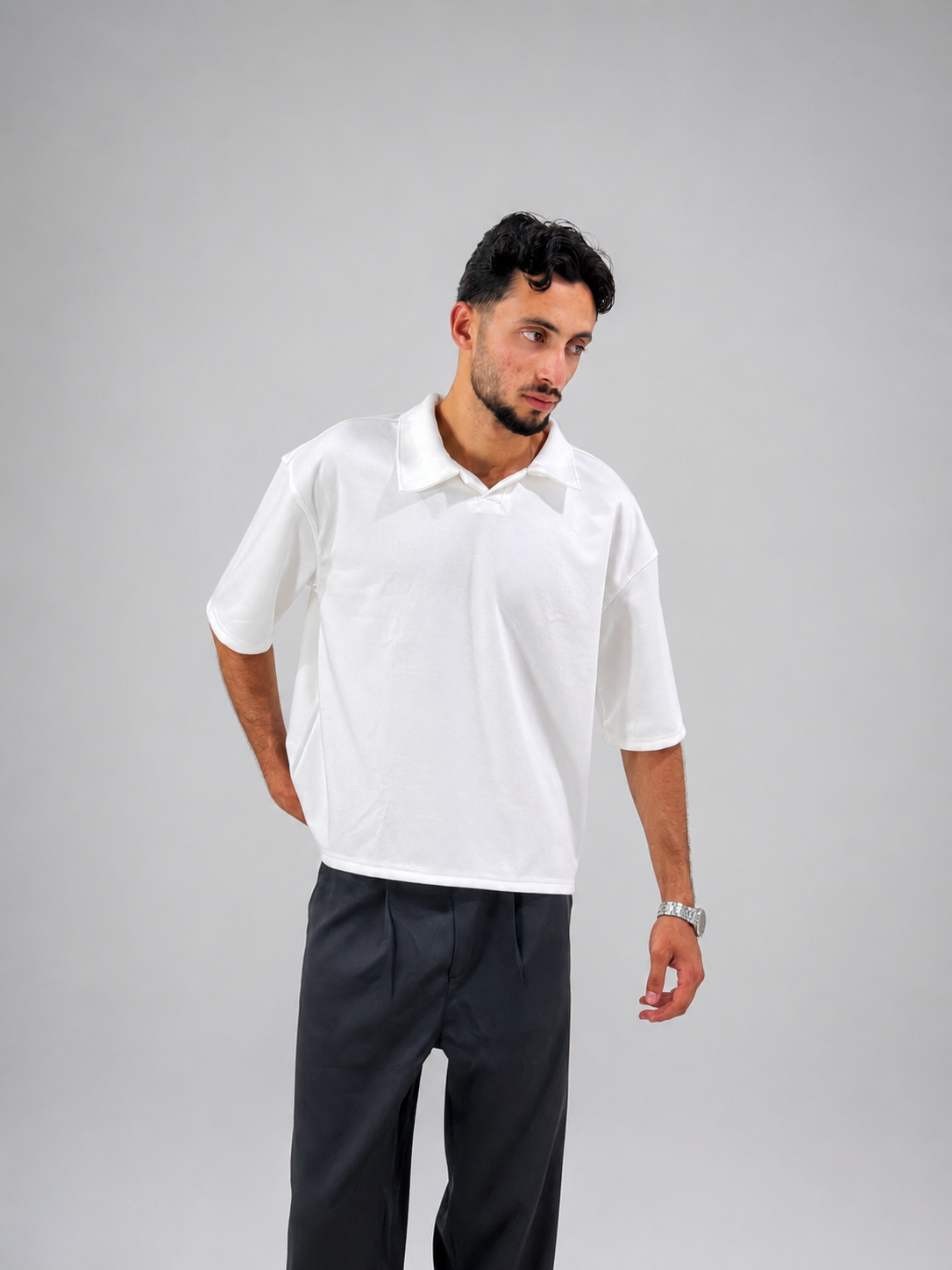 White Polo _ Box Fit