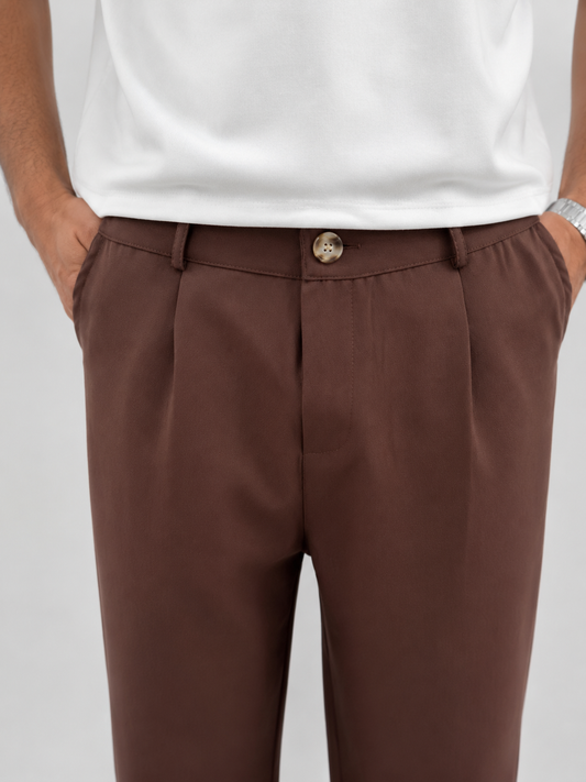 PLEATED WIDE_LEG TROUSERS