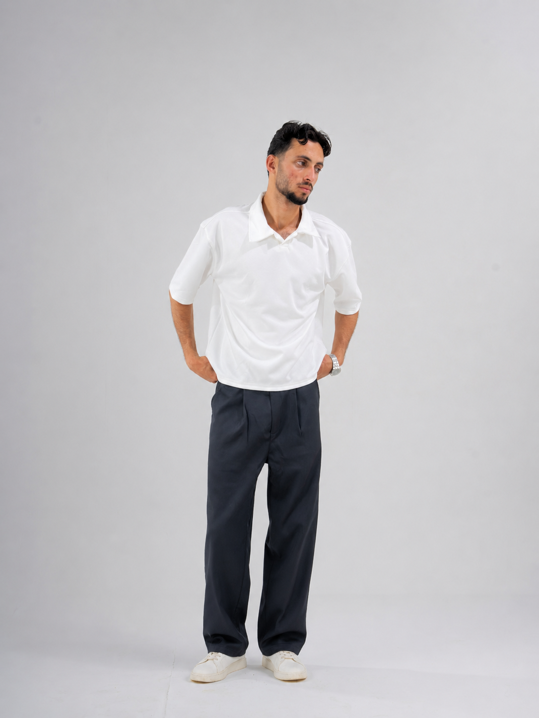 White Polo _ Box Fit