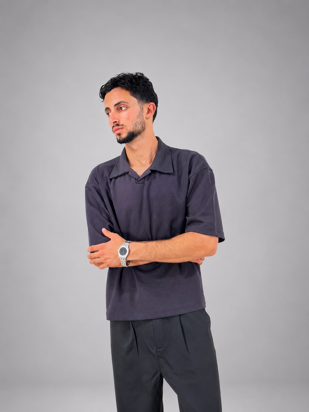 Gray Polo - Box Fit