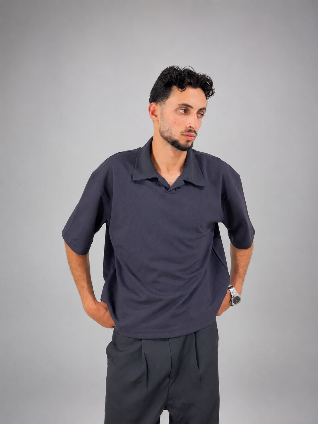 Gray Polo - Box Fit