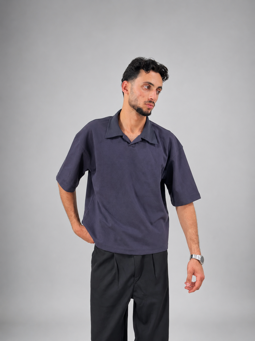 Gray Polo - Box Fit