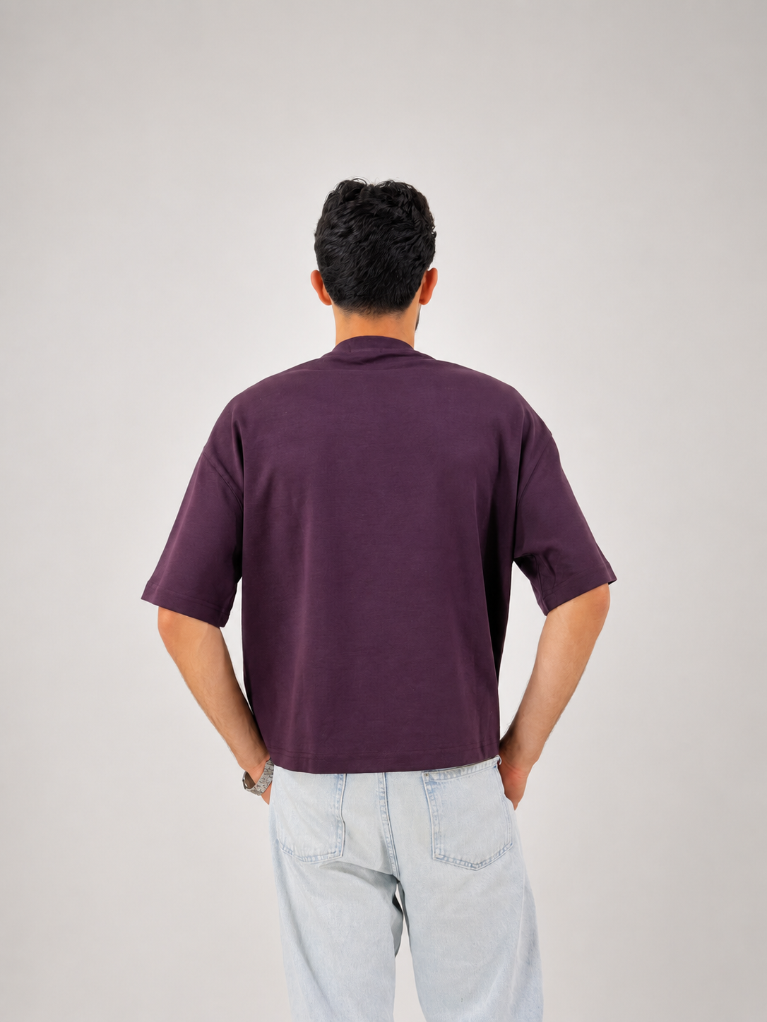 Essential Boxy Tee - Burgandy