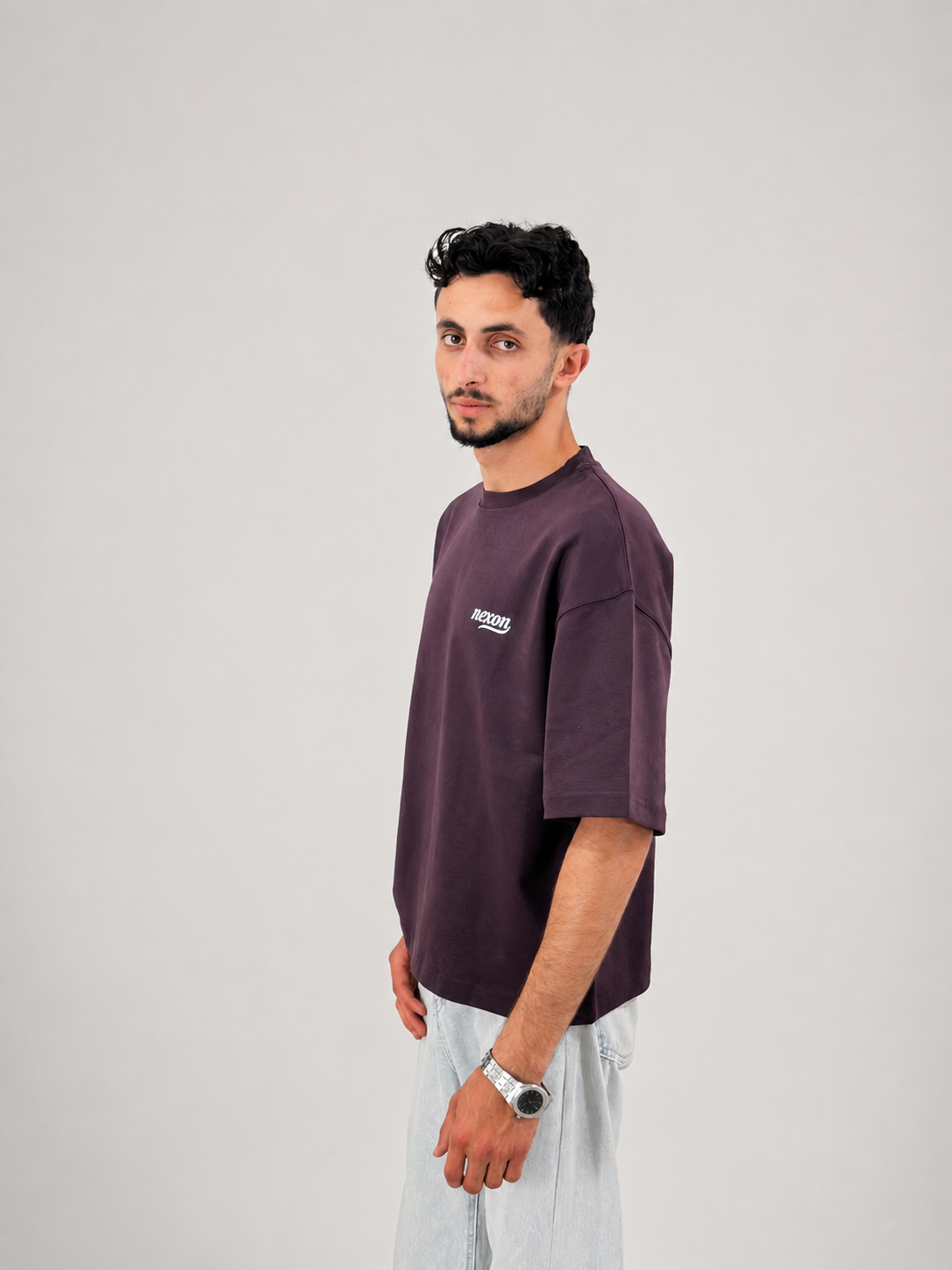 Essential Boxy Tee - Burgandy