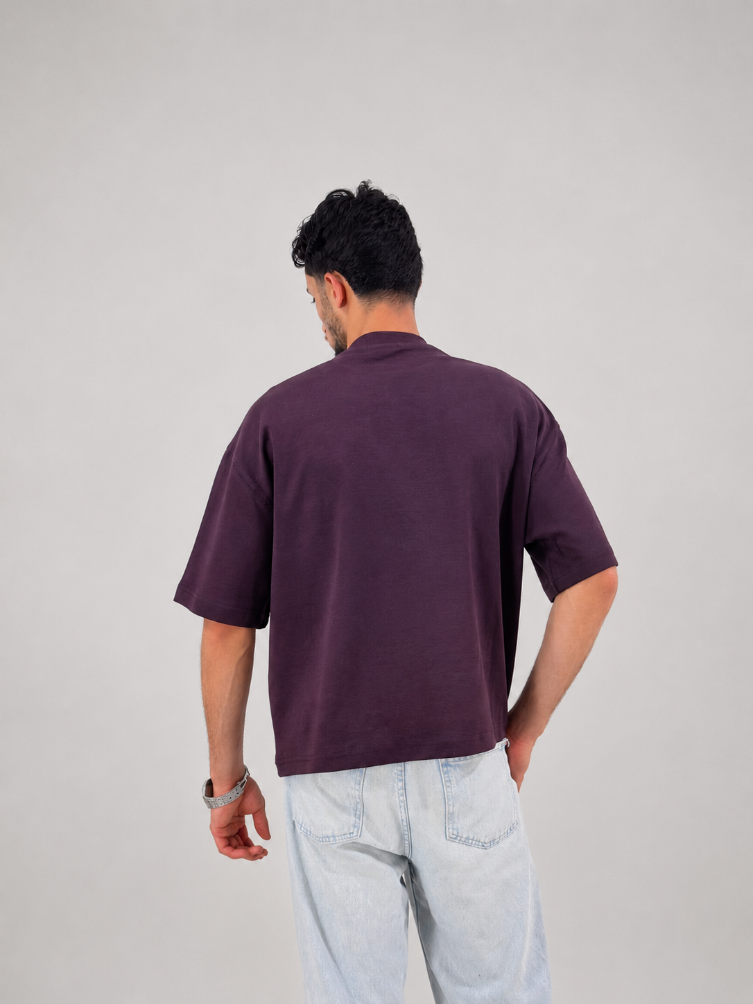 Essential Boxy Tee - Burgandy