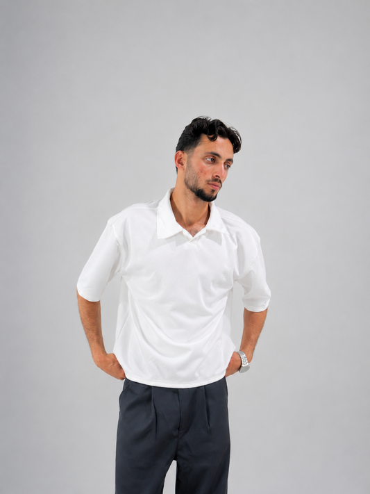White Polo _ Box Fit